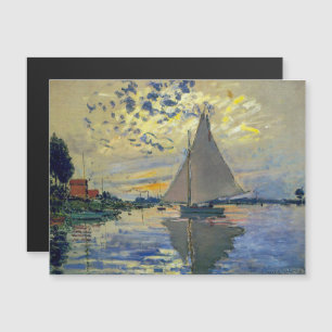 Claude Monet - Sailboot Magnetic Kaart