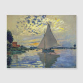 Claude Monet - Sailboot Magnetic Kaart (Voorkant)