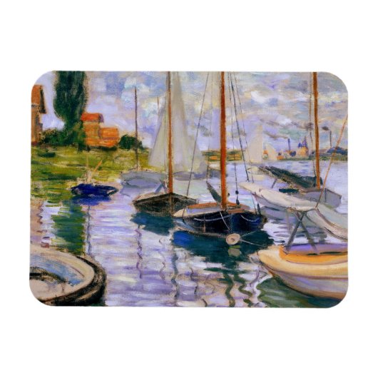 Claude Monet - Sailboten op de Seine Magneet (Horizontaal)