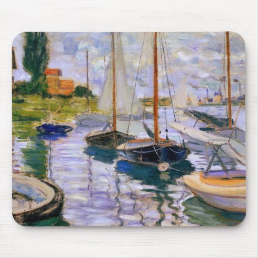 Claude Monet - Sailboten op de Seine Muismat (Voorkant)