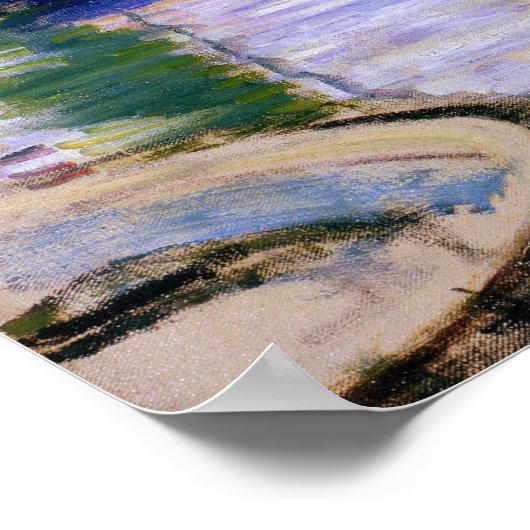 Claude Monet - Sailboten op de Seine Poster (Hoek)