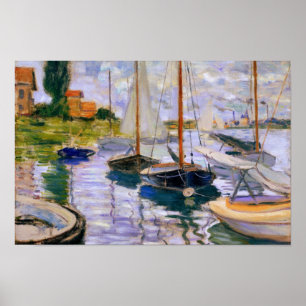 Claude Monet - Sailboten op de Seine Poster