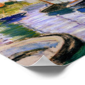 Claude Monet - Sailboten op de Seine Poster (Hoek)