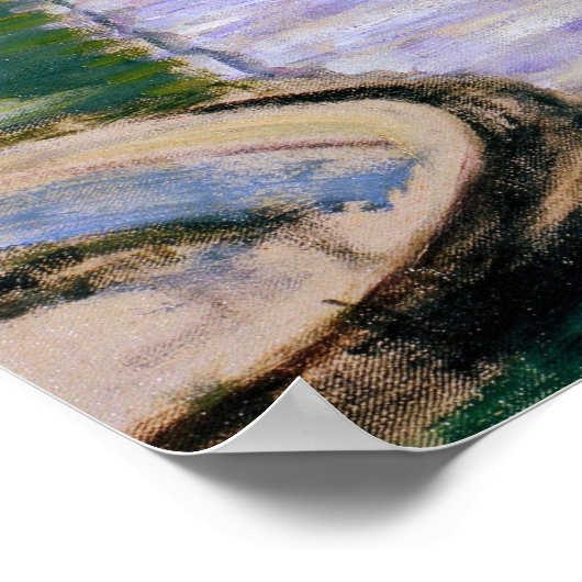 Claude Monet - Sailboten op de Seine Poster (Hoek)