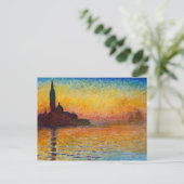 Claude Monet-San Giorgio Maggiore bij het Briefkaa Briefkaart (Staand voorkant)