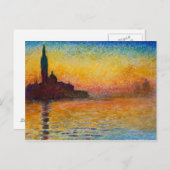 Claude Monet-San Giorgio Maggiore bij het Briefkaa Briefkaart (Voorkant / Achterkant)