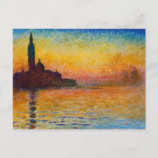 Claude Monet-San Giorgio Maggiore bij het Briefkaa Briefkaart (Voorkant)