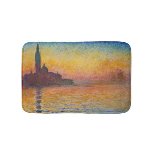 Claude Monet - San Giorgio Maggiore bij schemering Badmat
