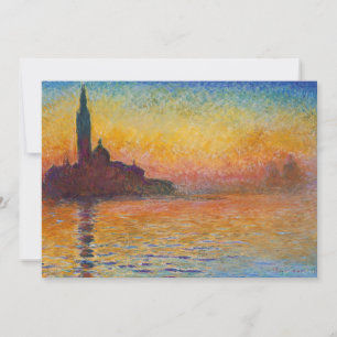Claude Monet - San Giorgio Maggiore bij schemering Kaart