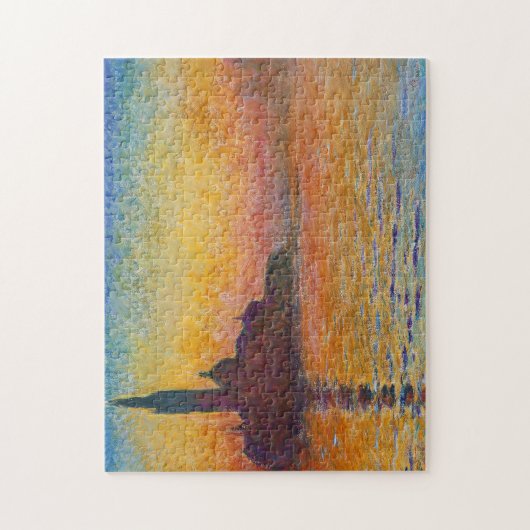 Claude Monet - San Giorgio Maggiore bij schemering Legpuzzel (Verticaal)