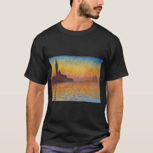Claude Monet - San Giorgio Maggiore bij schemering T-shirt