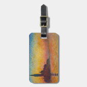 Claude Monet - San Giorgio Maggiore in Dusk Bagagelabel (Voorkant verticaal)