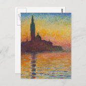 Claude Monet - San Giorgio Maggiore in Dusk Briefkaart (Voorkant / Achterkant)