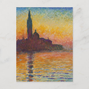 Claude Monet - San Giorgio Maggiore in Dusk Briefkaart