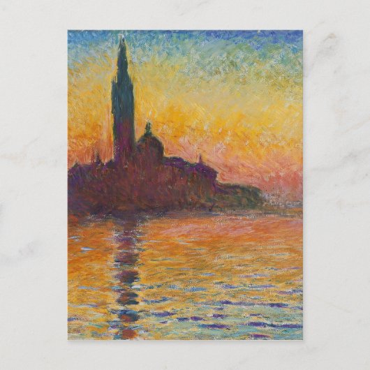Claude Monet - San Giorgio Maggiore in Dusk Briefkaart (Voorkant)