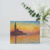 Claude Monet - San Giorgio Maggiore in Dusk Briefkaart (Staand voorkant)