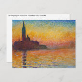 Claude Monet - San Giorgio Maggiore in Dusk Briefkaart (Voorkant / Achterkant)
