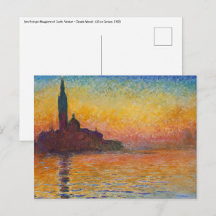 Claude Monet - San Giorgio Maggiore in Dusk Briefkaart