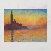 Claude Monet - San Giorgio Maggiore in Dusk Briefkaart (Voorkant)