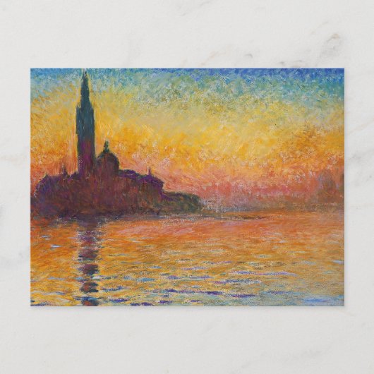 Claude Monet - San Giorgio Maggiore in Dusk Briefkaart (Voorkant)