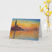Claude Monet - San Giorgio Maggiore in Dusk Kaart (Gele Bloem)