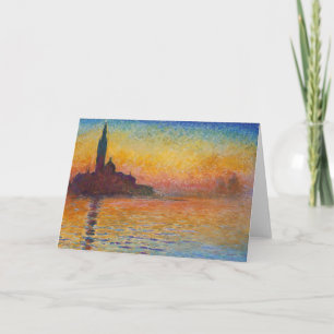 Claude Monet - San Giorgio Maggiore in Dusk Kaart