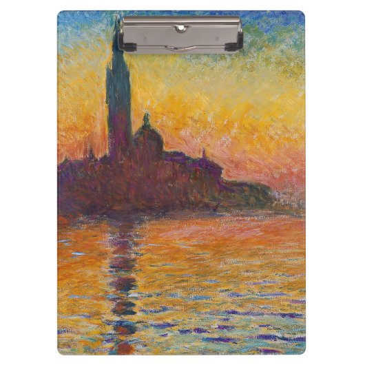 Claude Monet - San Giorgio Maggiore in Dusk Klembord (Voorkant)