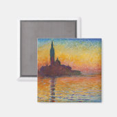 Claude Monet - San Giorgio Maggiore in Dusk Magneet (Voorkant / Achterkant)