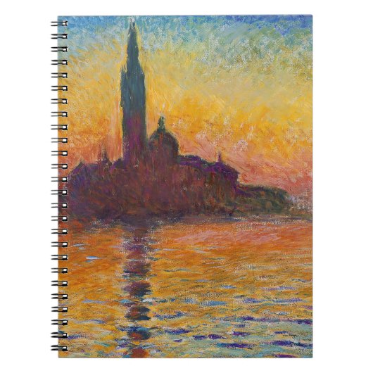 Claude Monet - San Giorgio Maggiore in Dusk Notitieboek (Voorkant)