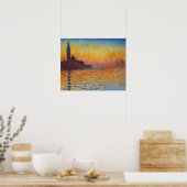 Claude Monet - San Giorgio Maggiore in Dusk Poster (Keuken)