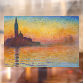 Claude Monet - San Giorgio Maggiore in Dusk Raamsticker (Vel 2)