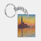 Claude Monet - San Giorgio Maggiore in Dusk Sleutelhanger (Voorkant Links)