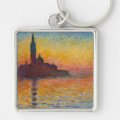 Claude Monet - San Giorgio Maggiore in Dusk Sleutelhanger (Voorkant)