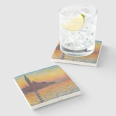 Claude Monet - San Giorgio Maggiore in Dusk Stenen Onderzetter (Zijkant)