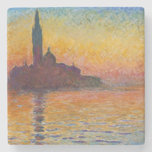 Claude Monet - San Giorgio Maggiore in Dusk Stenen Onderzetter (Voorkant)