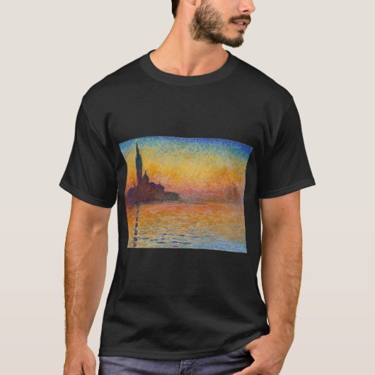 Claude Monet - San Giorgio Maggiore in Dusk T-shirt (Voorkant)