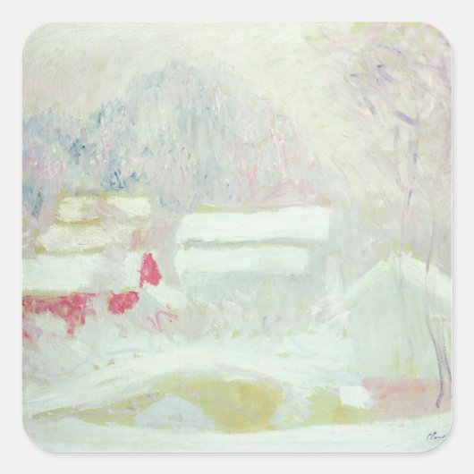 Claude Monet | Sandviken, Noorwegen Vierkante Sticker (Voorkant)
