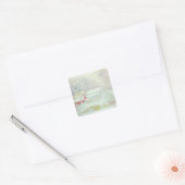 Claude Monet | Sandviken, Noorwegen Vierkante Sticker (Envelop)
