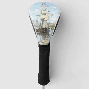 Claude Monet. Schepen die op de zegen in Rouen rij Golfheadcover