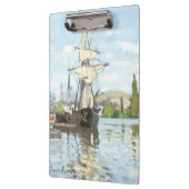 Claude Monet. Schepen die op de zegen in Rouen rij Klembord (Links)