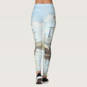 Claude Monet. Schepen die op de zegen in Rouen rij Leggings (Achterkant)