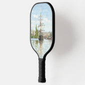 Claude Monet. Schepen die op de zegen in Rouen rij Pickleball Paddle (Links)