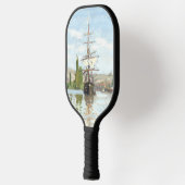 Claude Monet. Schepen die op de zegen in Rouen rij Pickleball Paddle (Links)