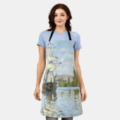 Claude Monet. Schepen die op de zegen in Rouen rij Schort (Gedragen)