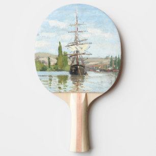 Claude Monet. Schepen die op de zegen in Rouen rij Tafeltennisbatje