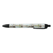 Claude Monet. Schepen die op de zegen in Rouen rij Zwarte Inkt Pen (Bodem)