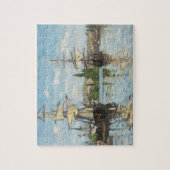 Claude Monet | Schepen die op de zegen in Rouen va Legpuzzel (Verticaal)