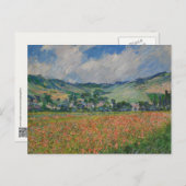 Claude Monet Schilderen, Poppy Field bij Giverny Briefkaart (Voorkant / Achterkant)