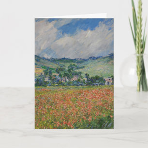 Claude Monet Schilderen, Poppy Field bij Giverny Kaart