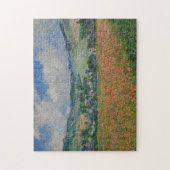 Claude Monet Schilderen, Poppy Field bij Giverny Legpuzzel (Verticaal)